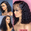 Brazilian Short Curly Bob Lace Front Human Hair Wigs PrePluck With Baby Hair Deep Wave Frontal Wig For Women