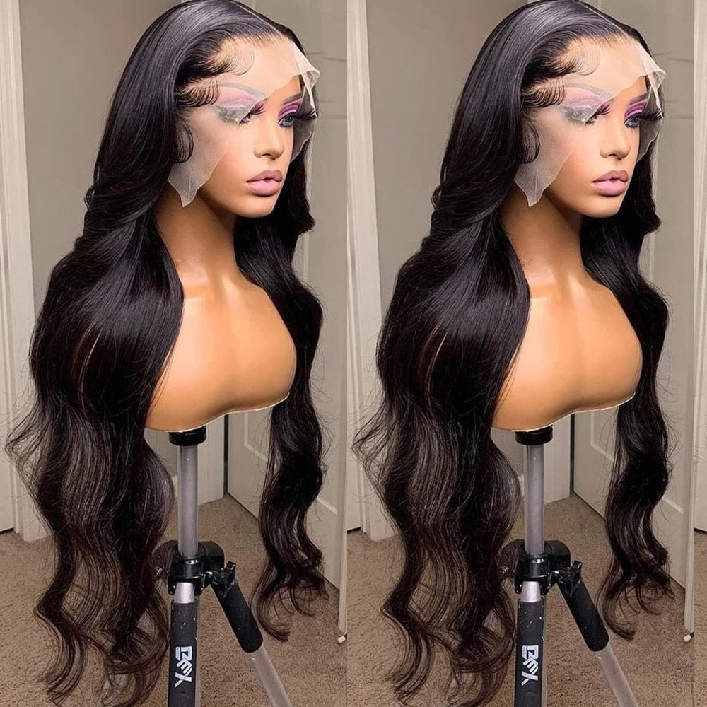 13x6 Transparent Lace Front Human Hair Wig Body Wave Human Hair